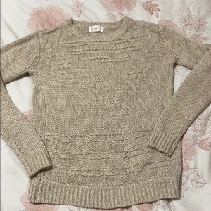 Tan Kitted Sweater